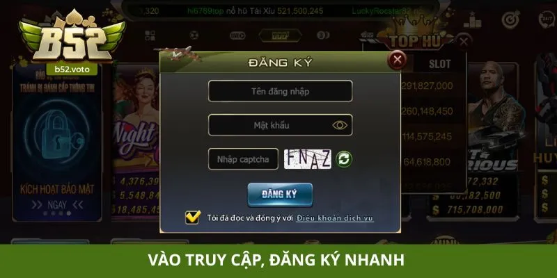 Nổ hũ Vào truy cập, đăng ký nhanh